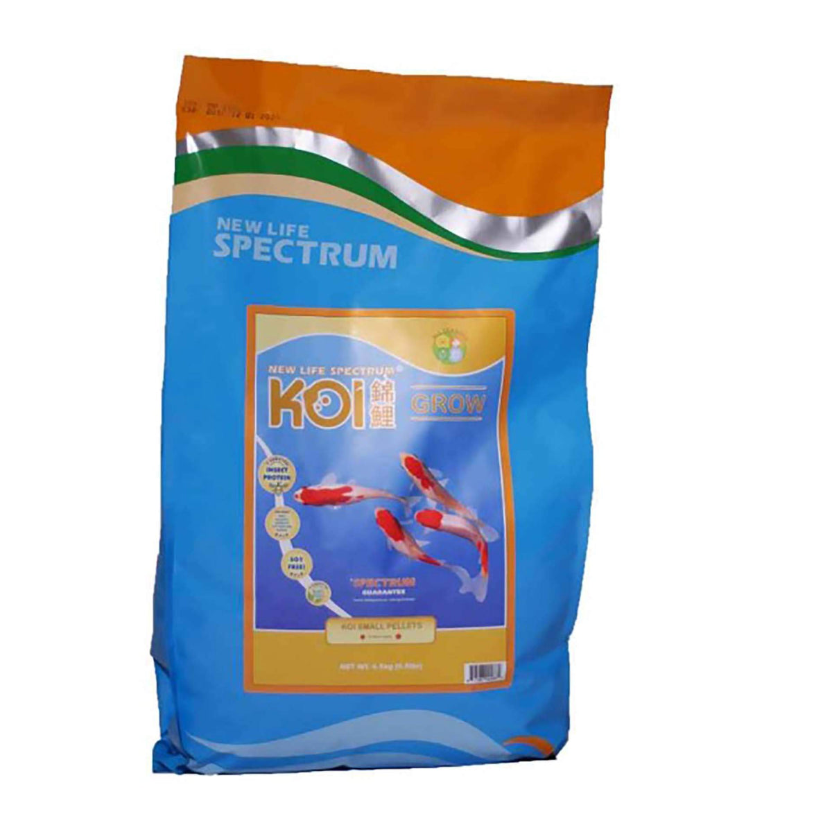 New Life Spectrum Koi Grow with Insect Protein 4.5kg - Pellet 3.5-4mm