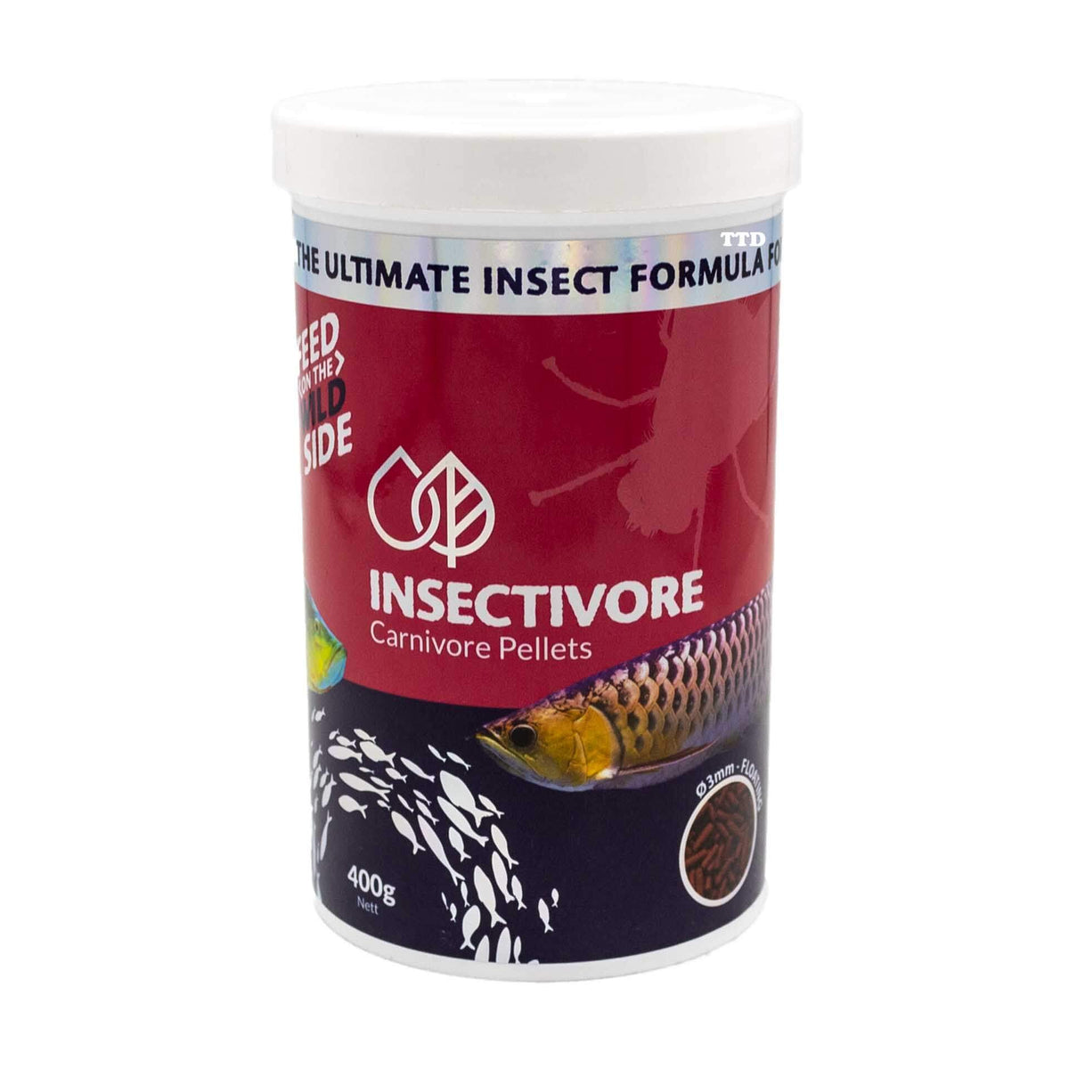 Bioscape Insectivore Carnivore 400g Floating 3mm Pellet Fish Food