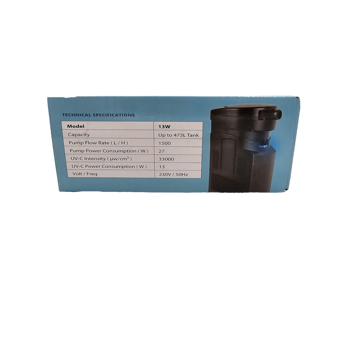 Bioscape Tropic Smart UVC 13w Internal Filter - 1500l/h