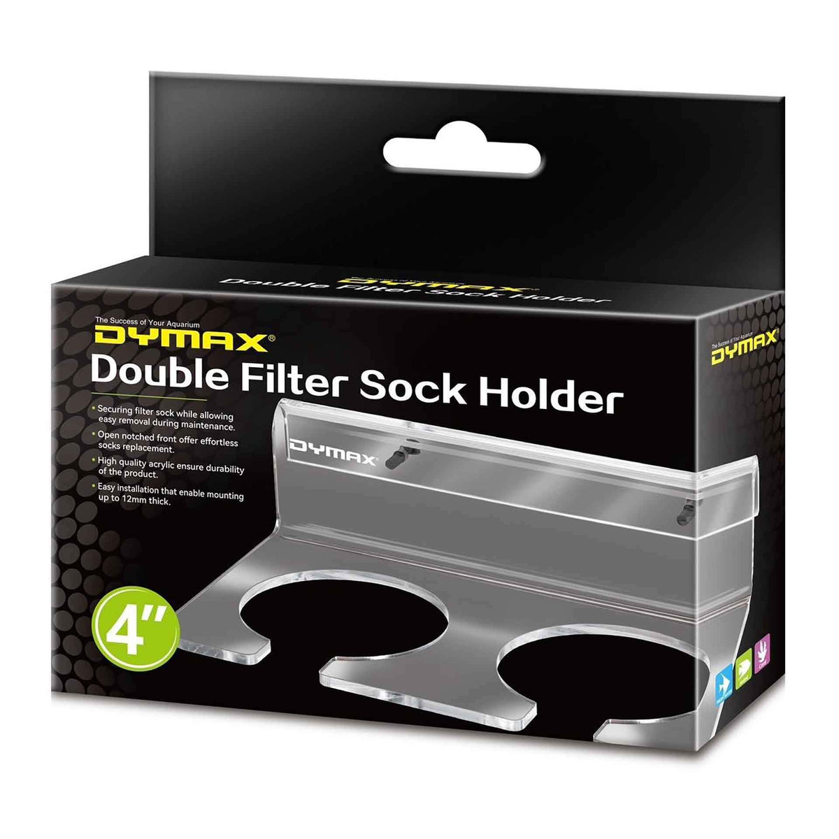 Dymax Double Filter Sock Holder 4&quot;
