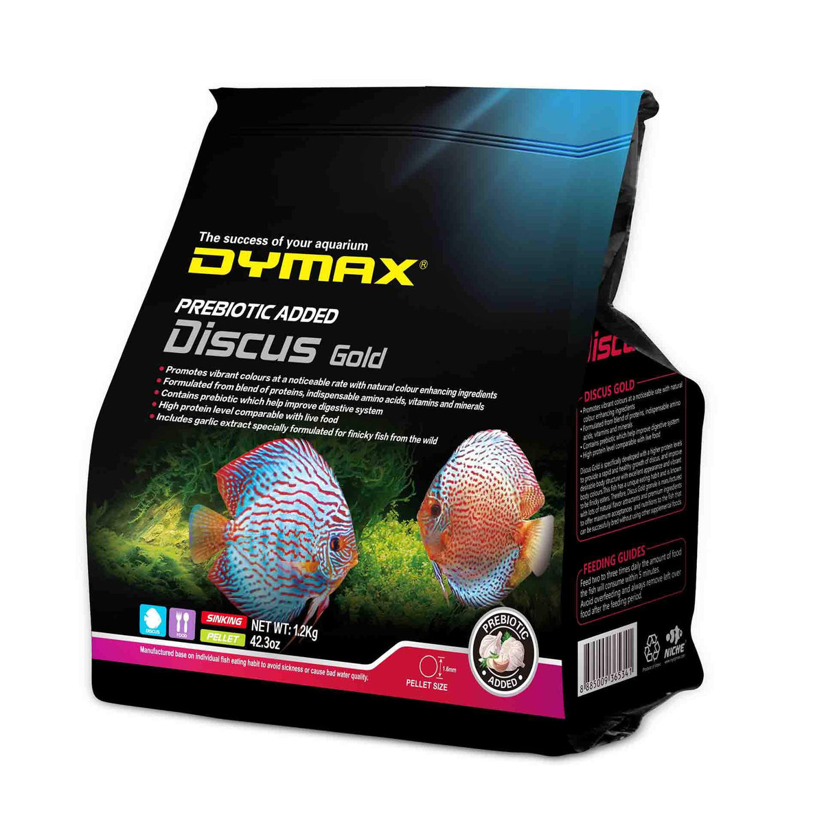 Dymax Discus Gold Sinking Pellets 1.2Kg