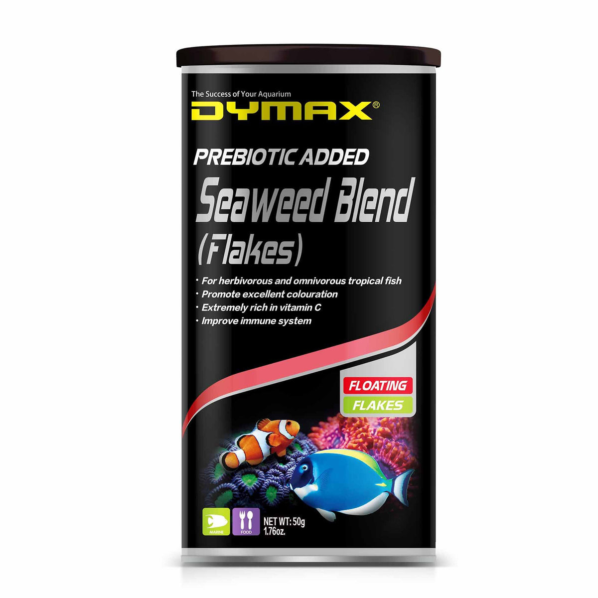 Dymax Seaweed Blend Floating Flakes 50g