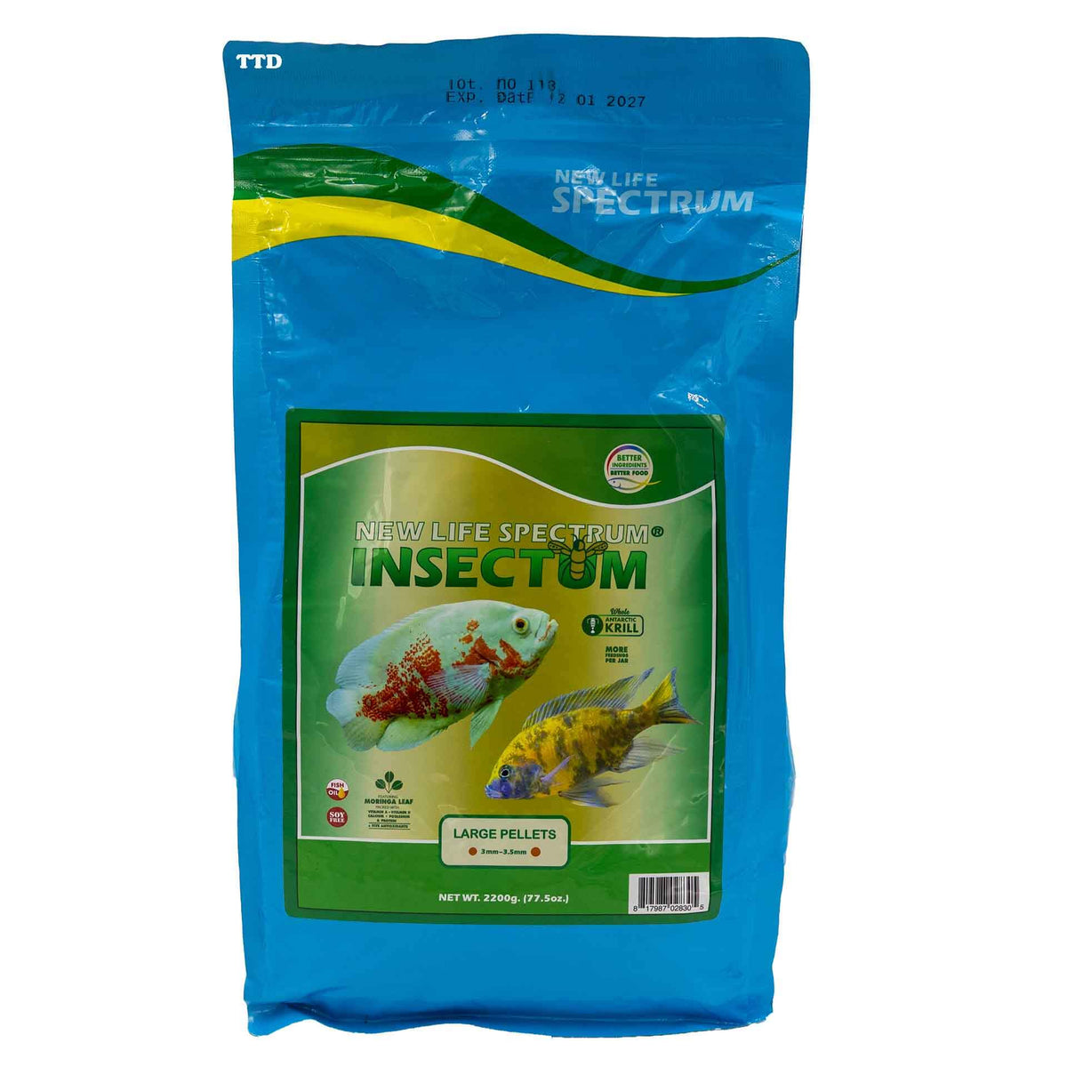 New Life Spectrum Insectum Large 2.2kg - Sinking Pellet 3-3.5mm