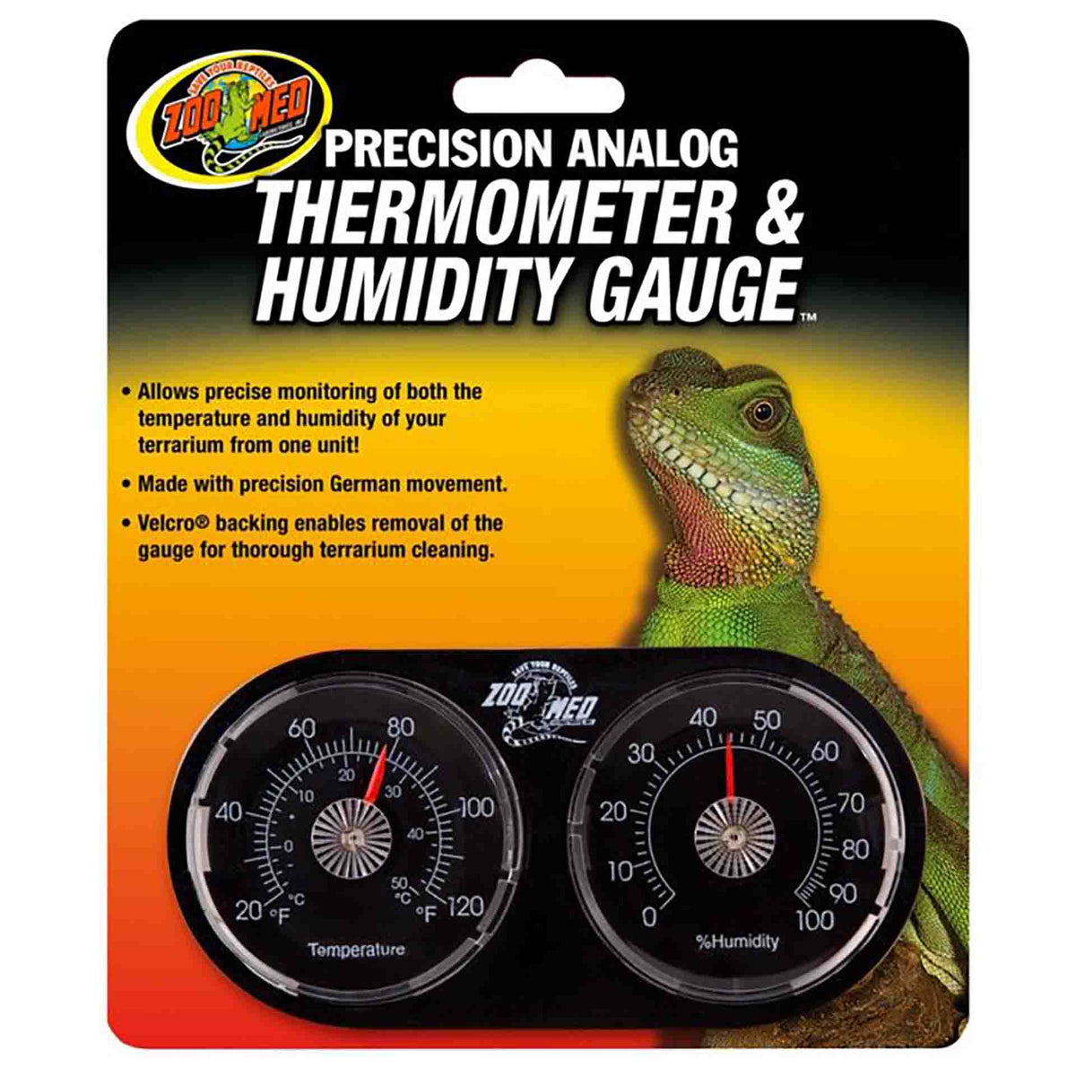 Zoo Med Precision Analog Thermometer and Humidity Gauge