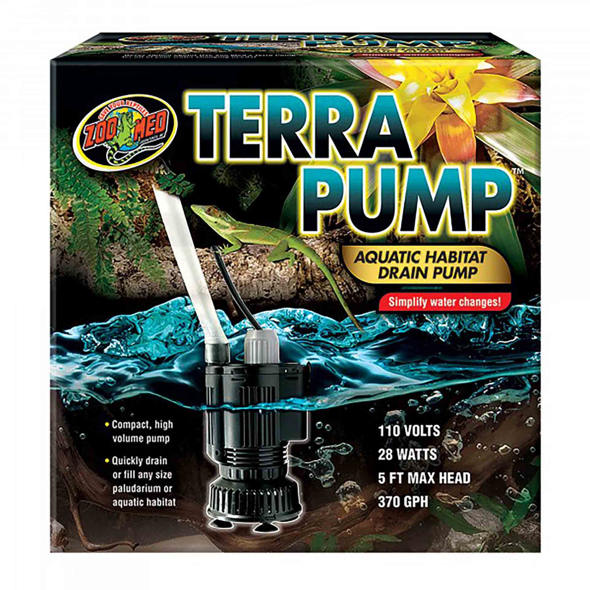 Zoo Med Terra Pump - Aquatic Habitat Drain Pump