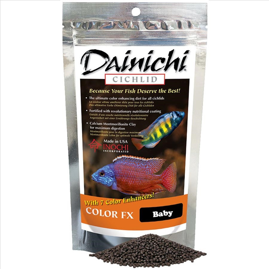 Dainichi Cichlid Colour FX Sinking Baby Pellet 500g (1mm)