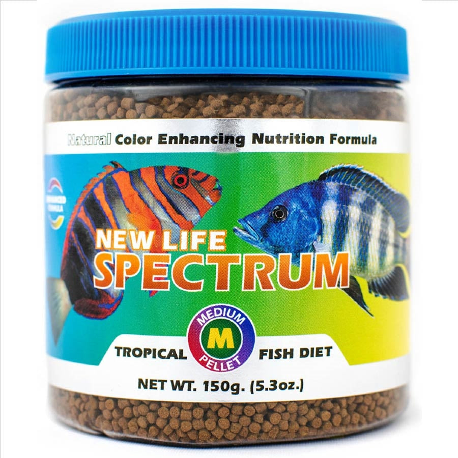 New Life Spectrum Medium Tropical Fish Diet 150g - Sinking Pellet 2-2.5mm