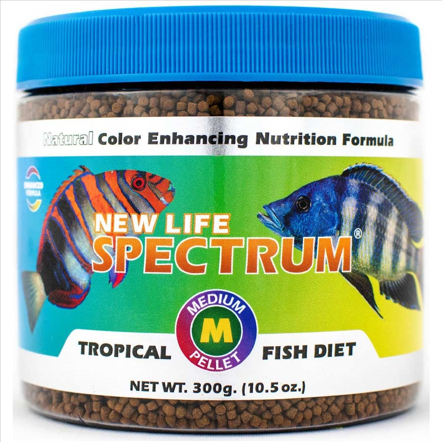 New Life Spectrum Medium Tropical Fish Diet 300g - Sinking Pellet 2-2.5mm