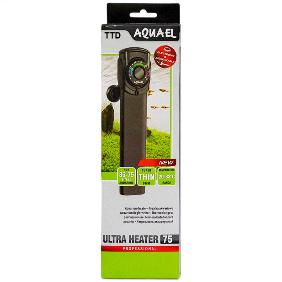 Aquael Professional Ultra Heater 75 Watt Electronic and Unbreakable