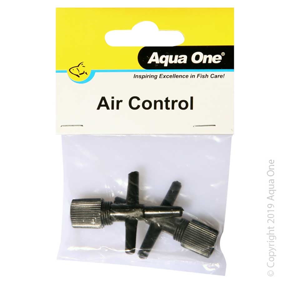 Aqua One Airline Air T Splitter Control Valve - Two Pack