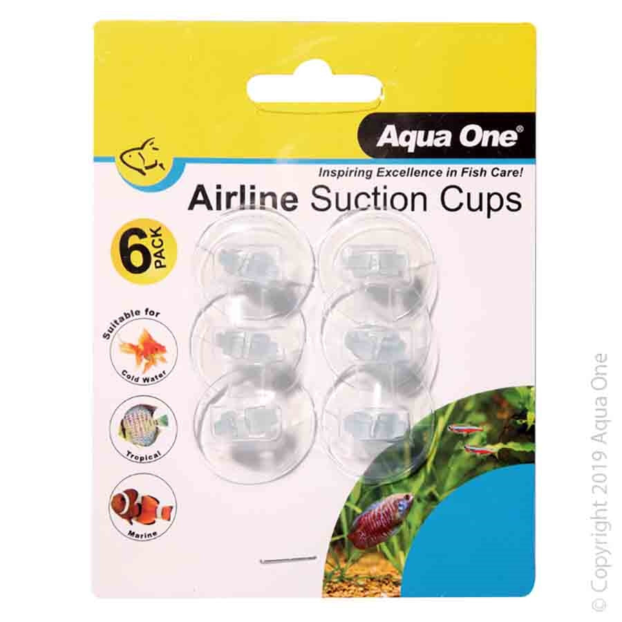 Aqua One Airline Suction Cups - 6 Pack