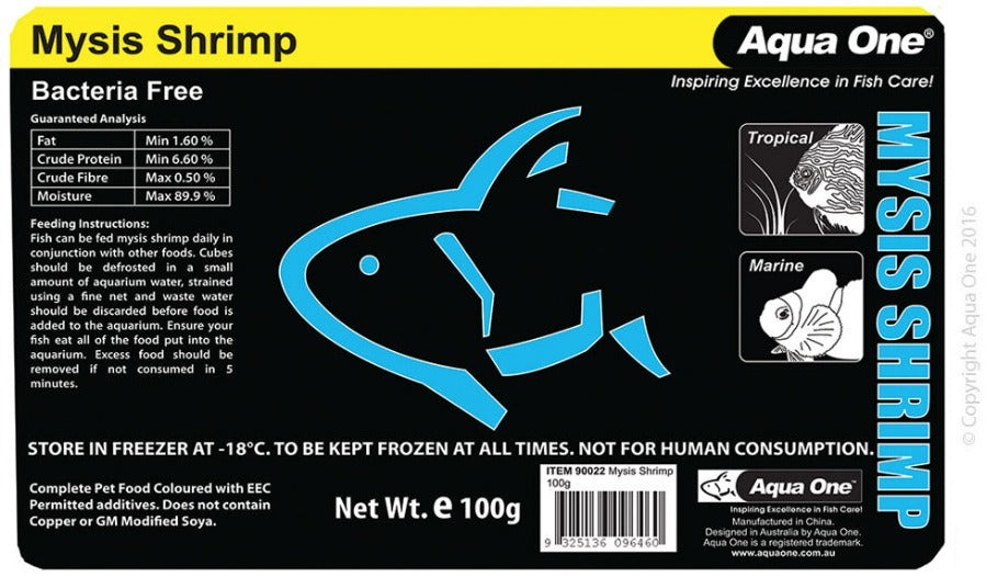 Aqua One Mysis Frozen Food 110g - Frozen Food - In Store Pick Up Only