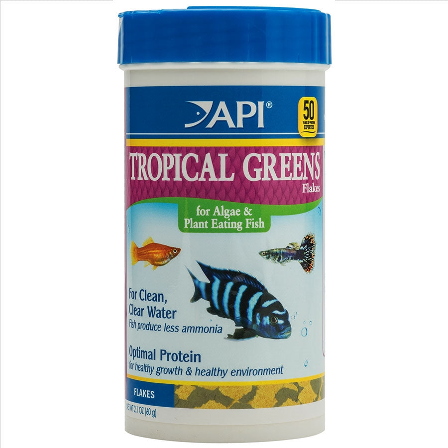 API Tropical Greens Flake Fish Food 60g