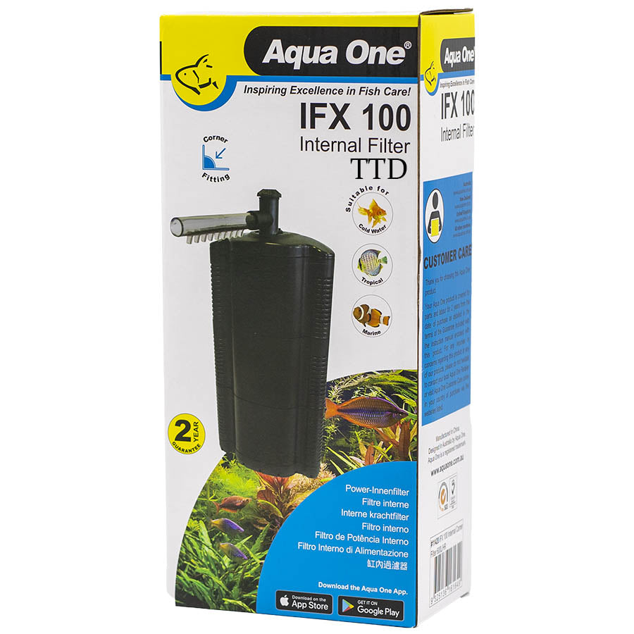 Aqua One IFX 100 Internal Corner Filter 600lph