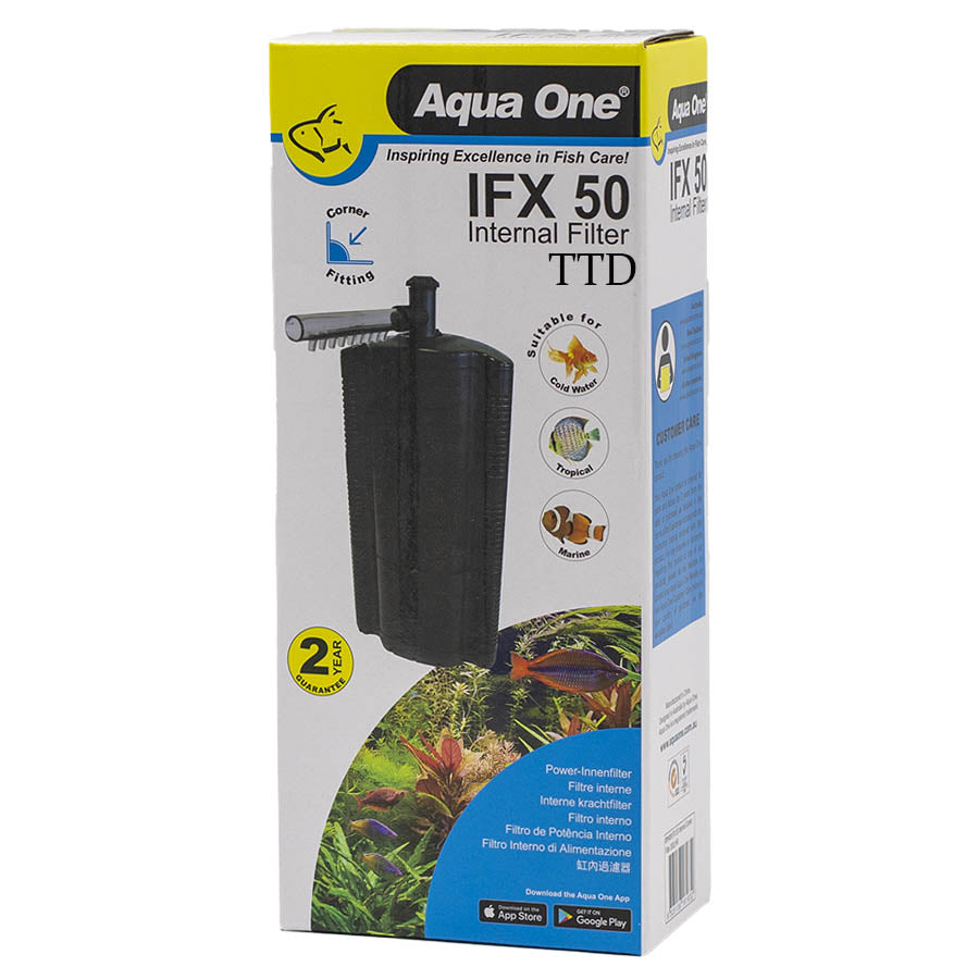Aqua One IFX 50 Internal Corner Filter 200lph