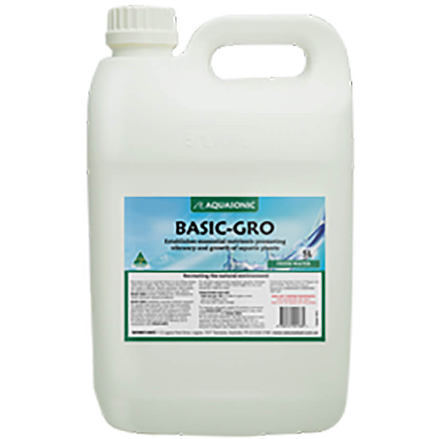 Aquasonic Basic Gro 5 litre - Plant Fertiliser Trace Elements - Australian Made