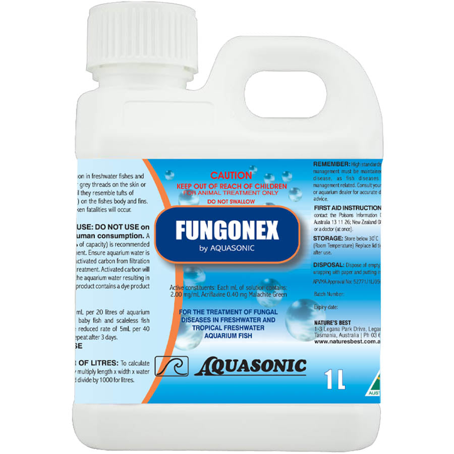 Aquasonic Fungonex 1 litre Fungal Treatment - Australian Made