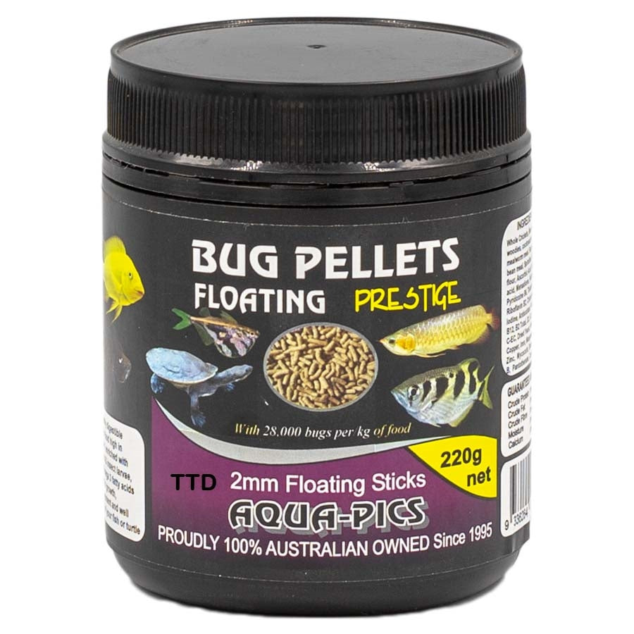 Aqua-Pics Bug Pellets Floating 2mm 220g (600ml tub)