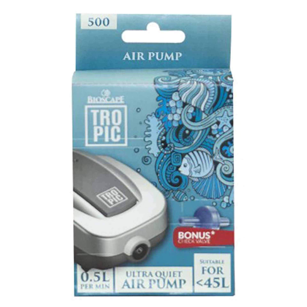 Bioscape Tropic 500 Air Pump 0.5l/m for tanks up to 45l