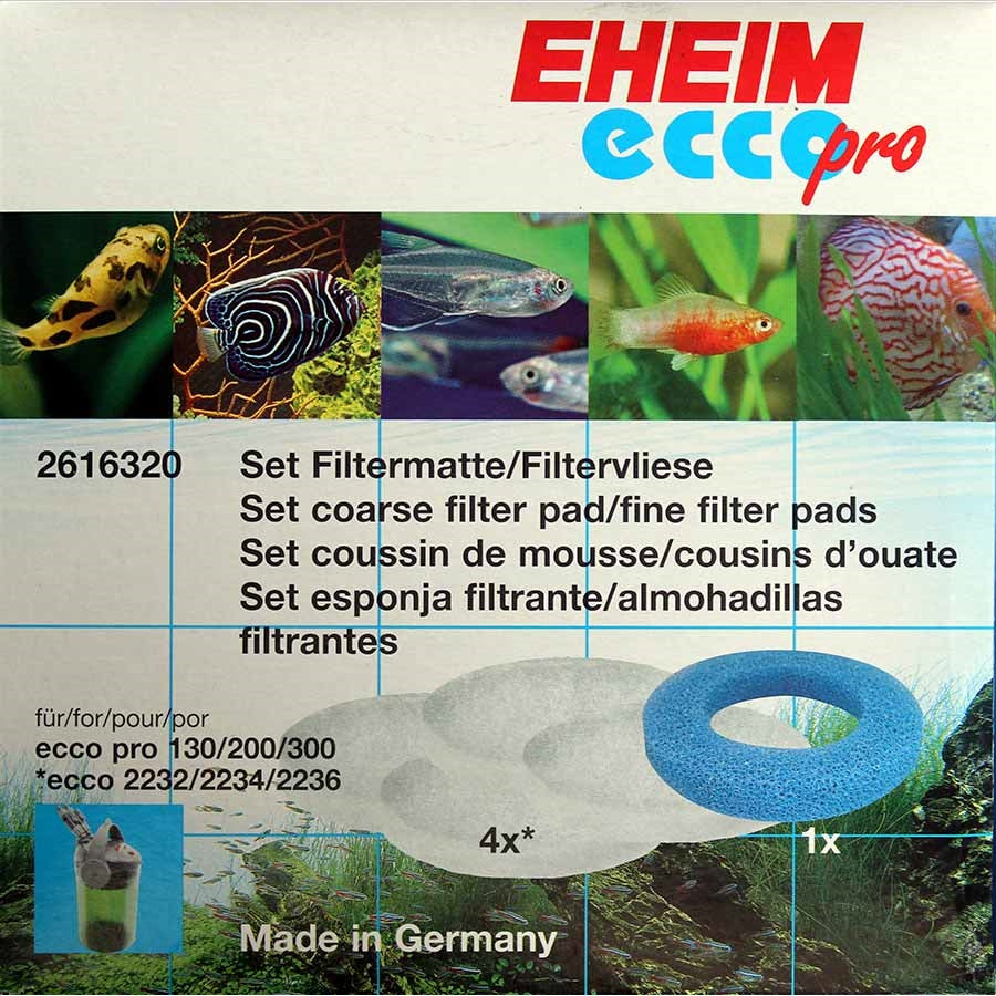 Eheim Ecco Pro 130, 200, 300 Filter Pad Set 2032, 2034, 2036