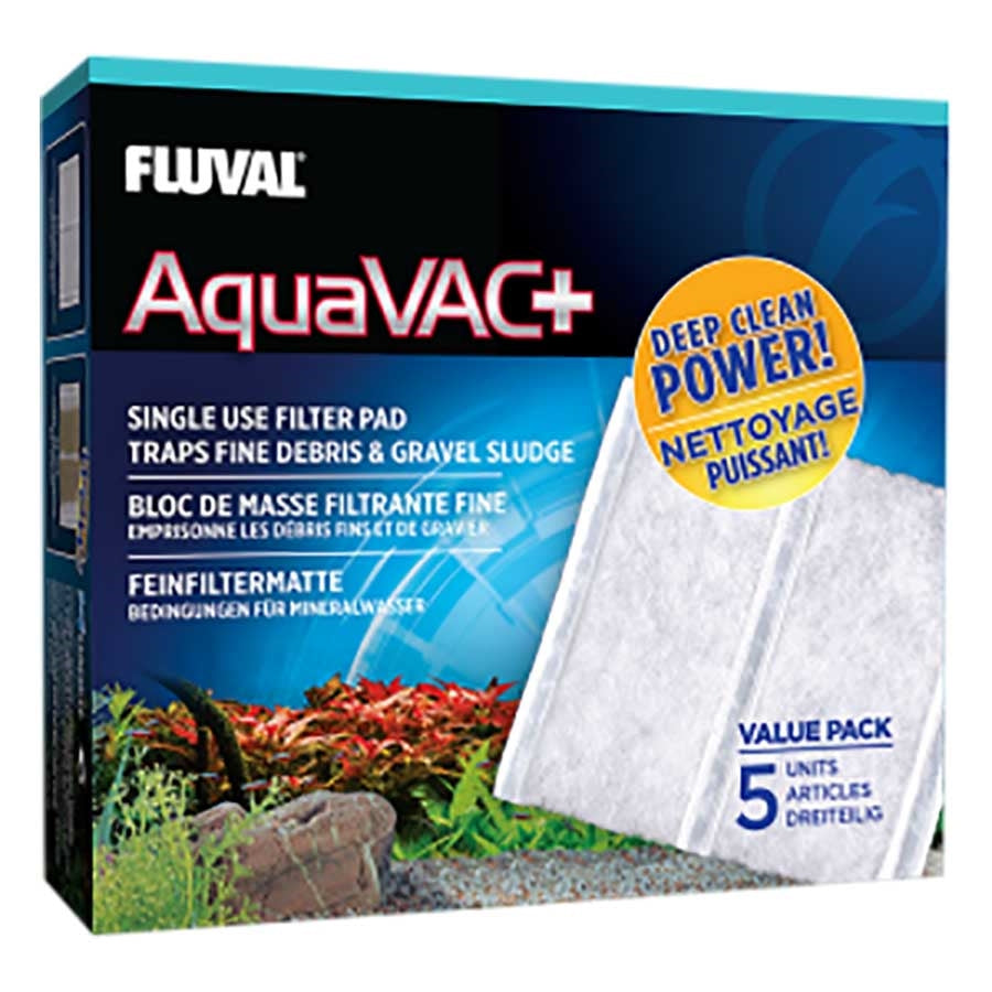 Fluval AquaVac+ Replacement Filter Pads - 5 Pack