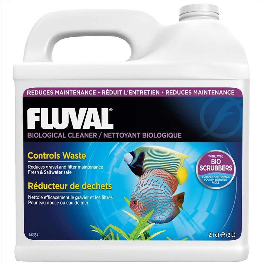 Fluval Biological Aquarium Cleaner 2 litres - Cleans Waste Buildup