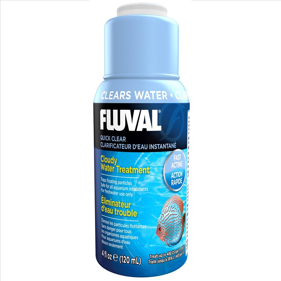 Fluval Quick Clear 120ml - Cloudy Water Treatment (Flocculate)