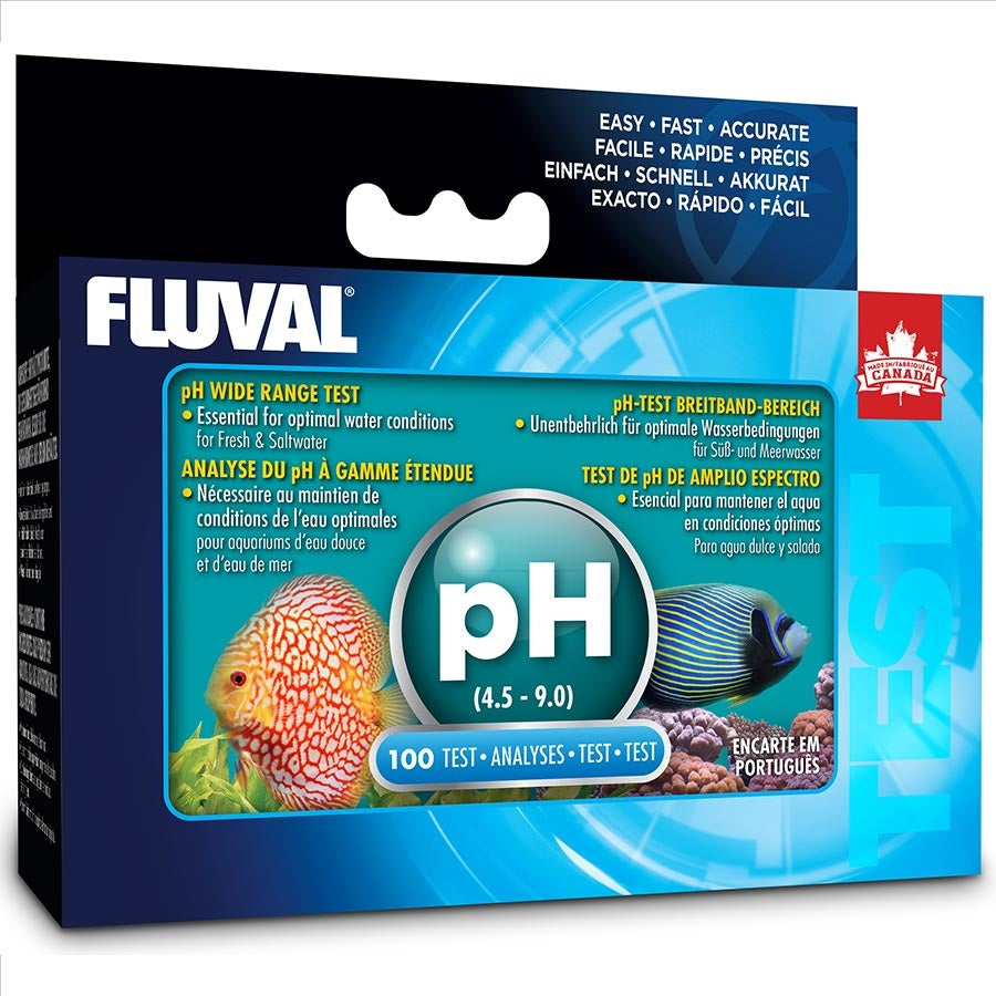 Fluval Wide Range pH Test Kit (100 tests) Ph4.5-9 Range