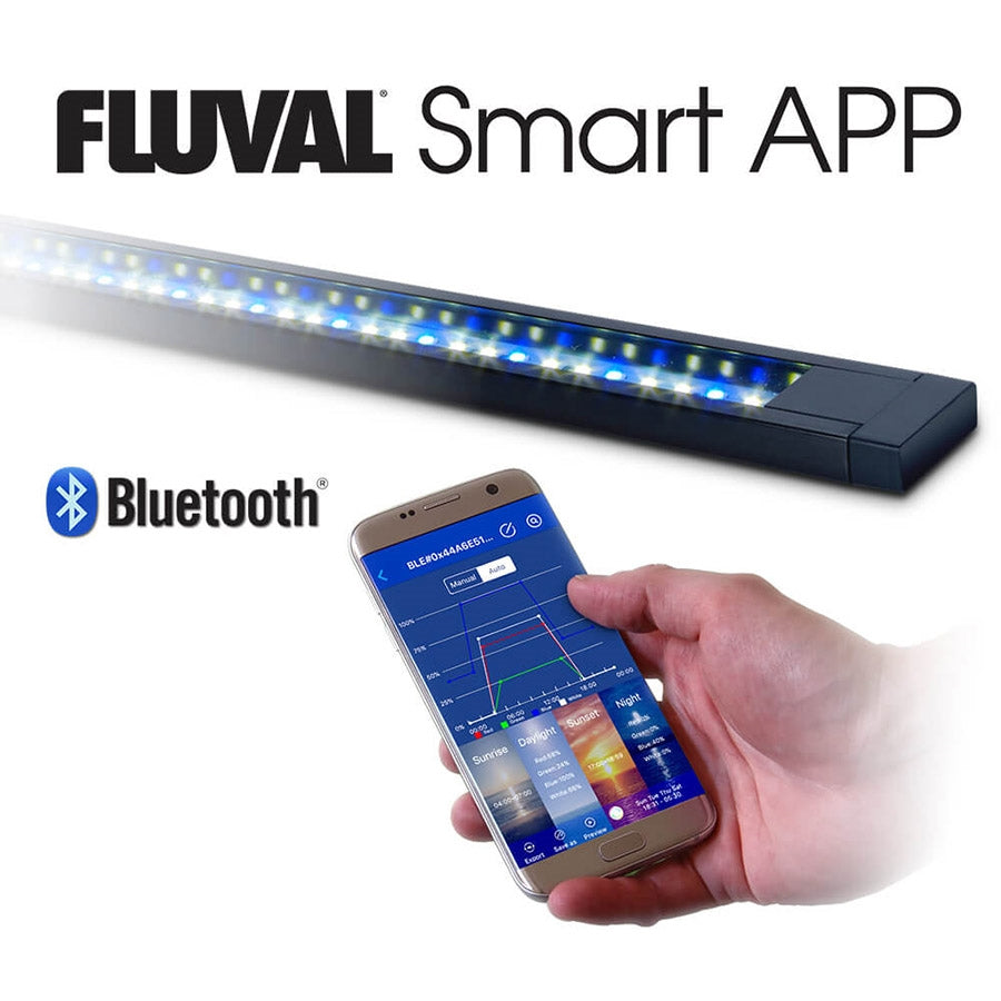 Fluval Flex 123l (Black) Aquarium Plug and Play with App Remote Light