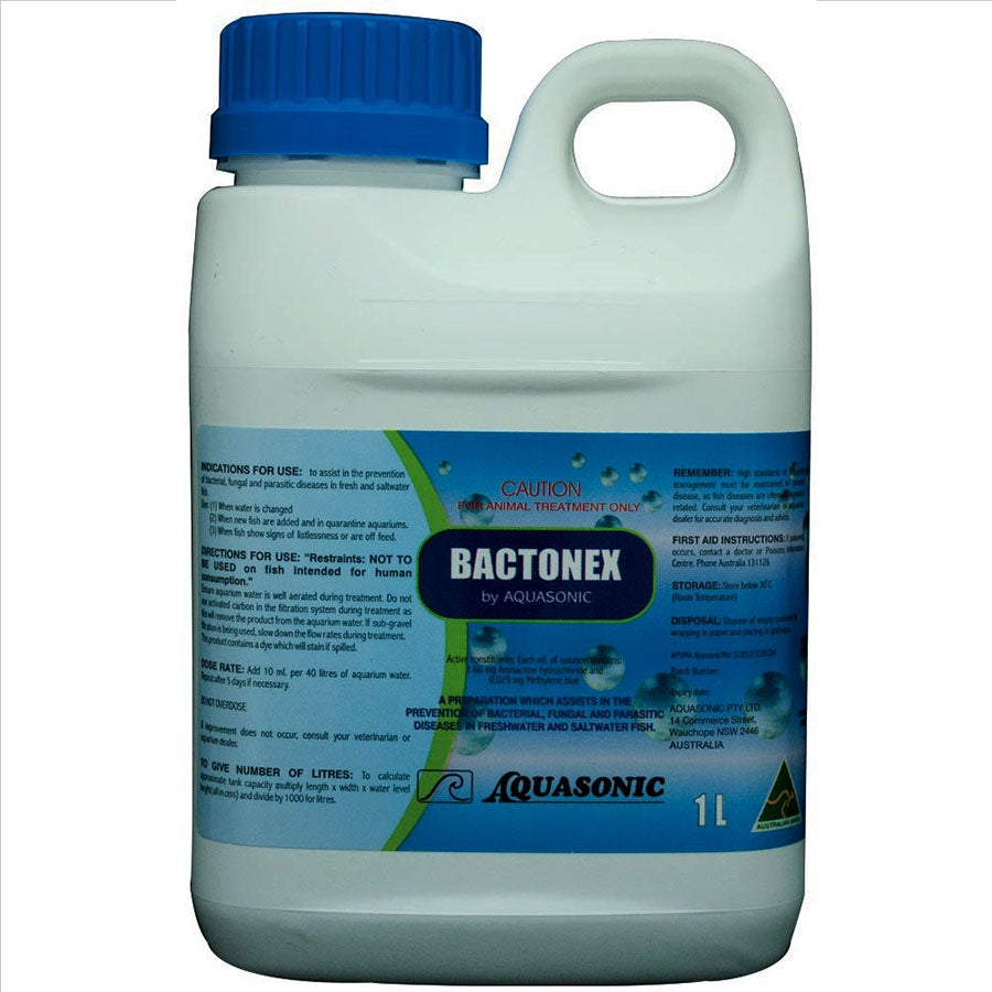 Aquasonic Bactonex 1 Liter - Australian Made