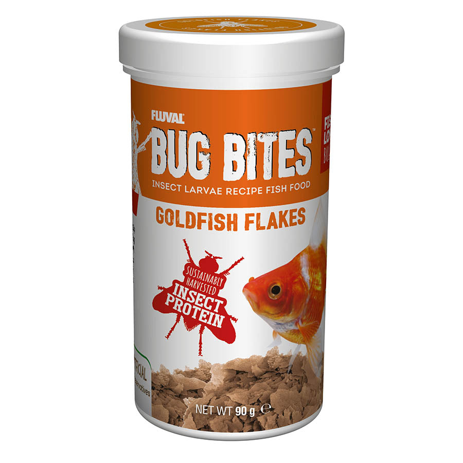 Fluval 90g Bug Bites Goldfish Flakes Fish Food