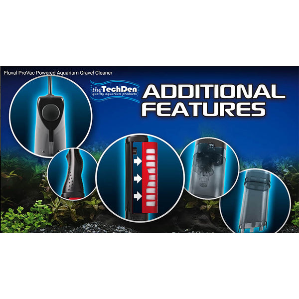 Fluval ProVac Powered Aquarium Gravel Cleaner Vacuum The Tech Den