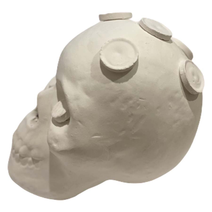 Frag Mate Ceramic Skull Frag Large - Includes 7 Plugs