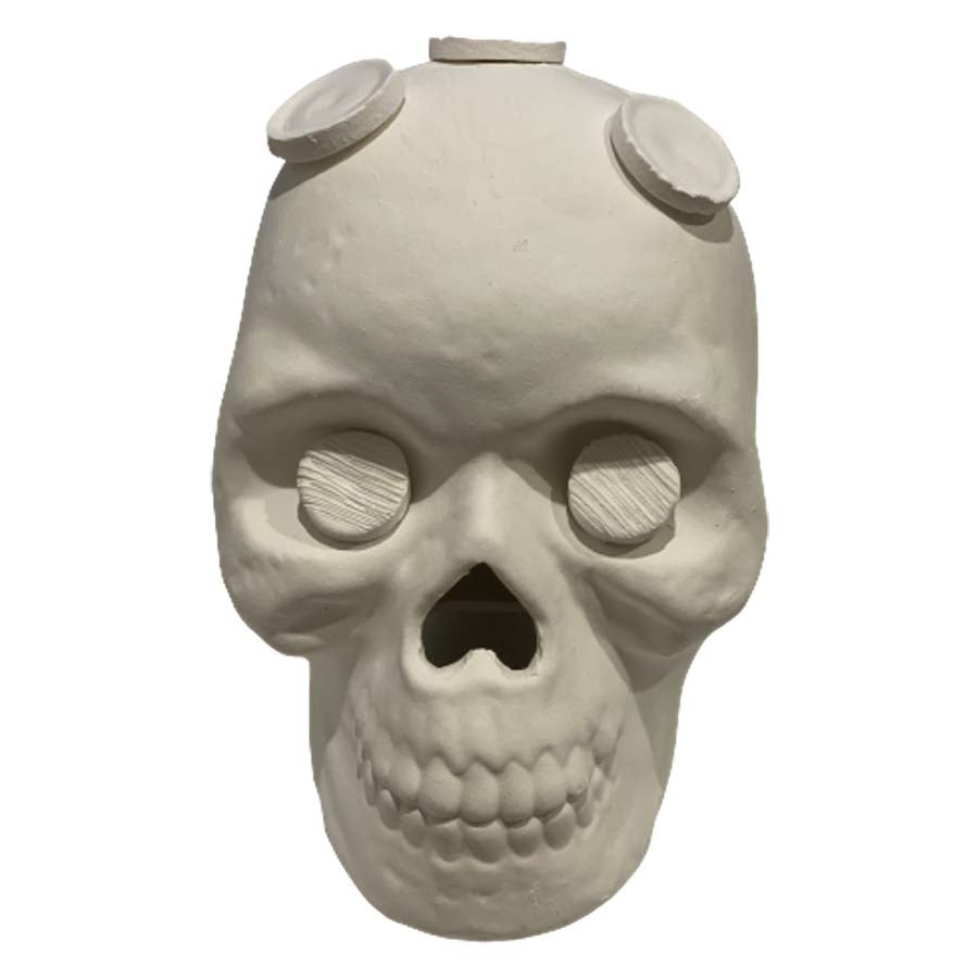 Frag Mate Ceramic Skull Frag Large - Includes 7 Plugs