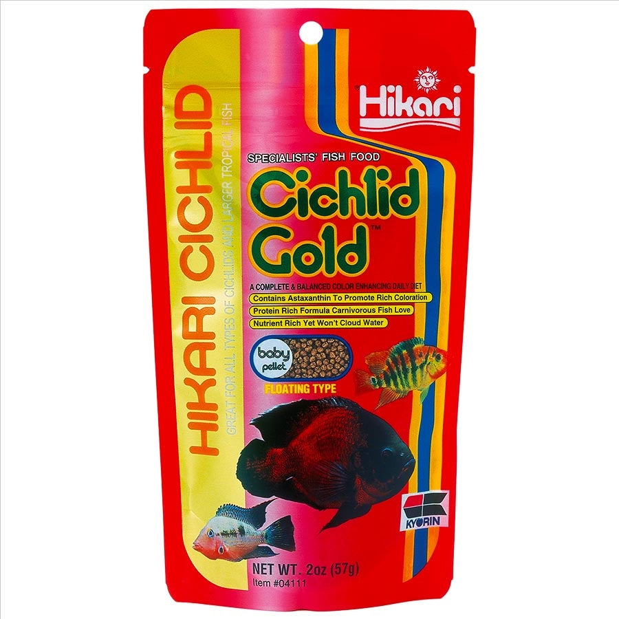 Hikari Cichlid Gold Baby Pellet 57g - 1.5-2mm pellet