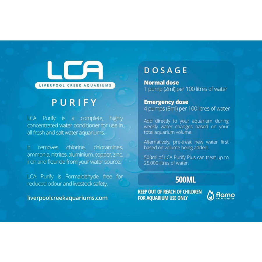 LCA Purify 500ml - Water Conditioner - Liverpool Creek Aquariums