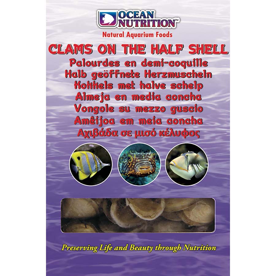 Ocean Nutrition Frozen Clams On The Half Shell 100g - In Store Pick up only!