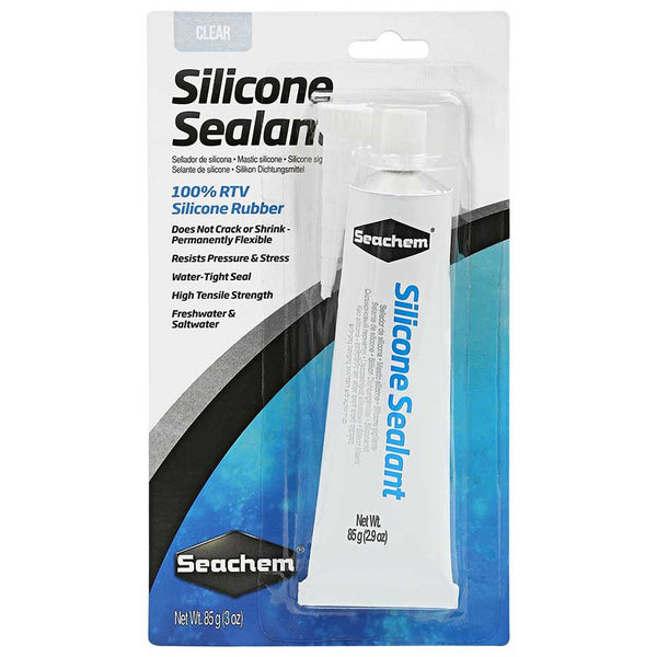 Seachem Silicone Sealant Adhesive Glue Clear The Tech Den