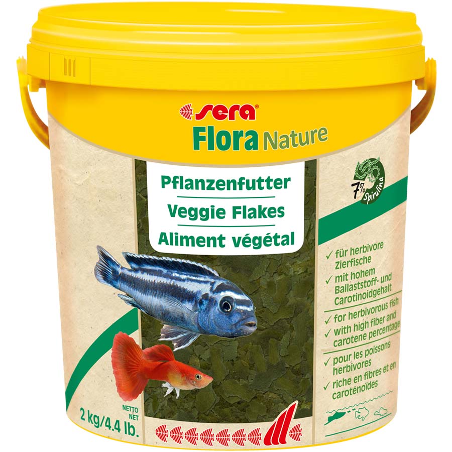 Sera Flora Nature Flake 2kg Vegetable Diet Fish Food