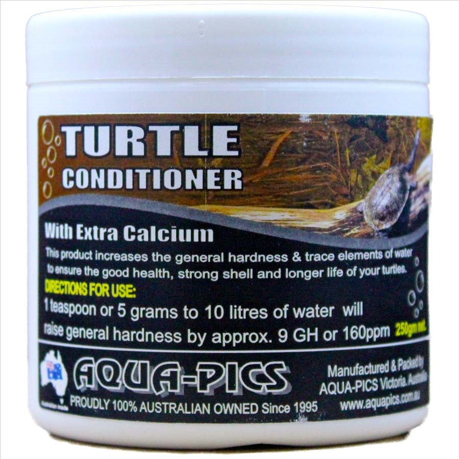 Aqua-Pics Turtle Conditioning Crystals 250g With extra Calcium for strong Shell Development.
