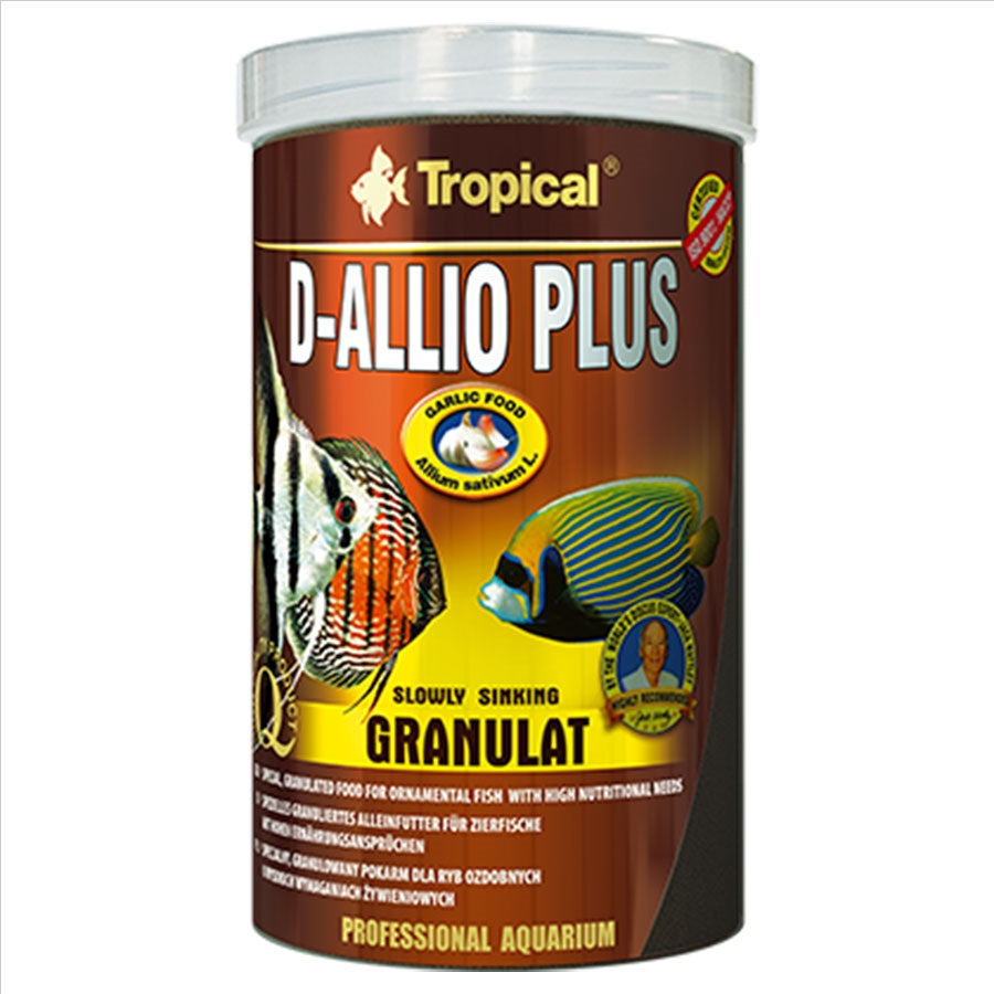 Tropical D-Allio Plus Granulat 1.2mm Pellet 60g 120ml Fish Food