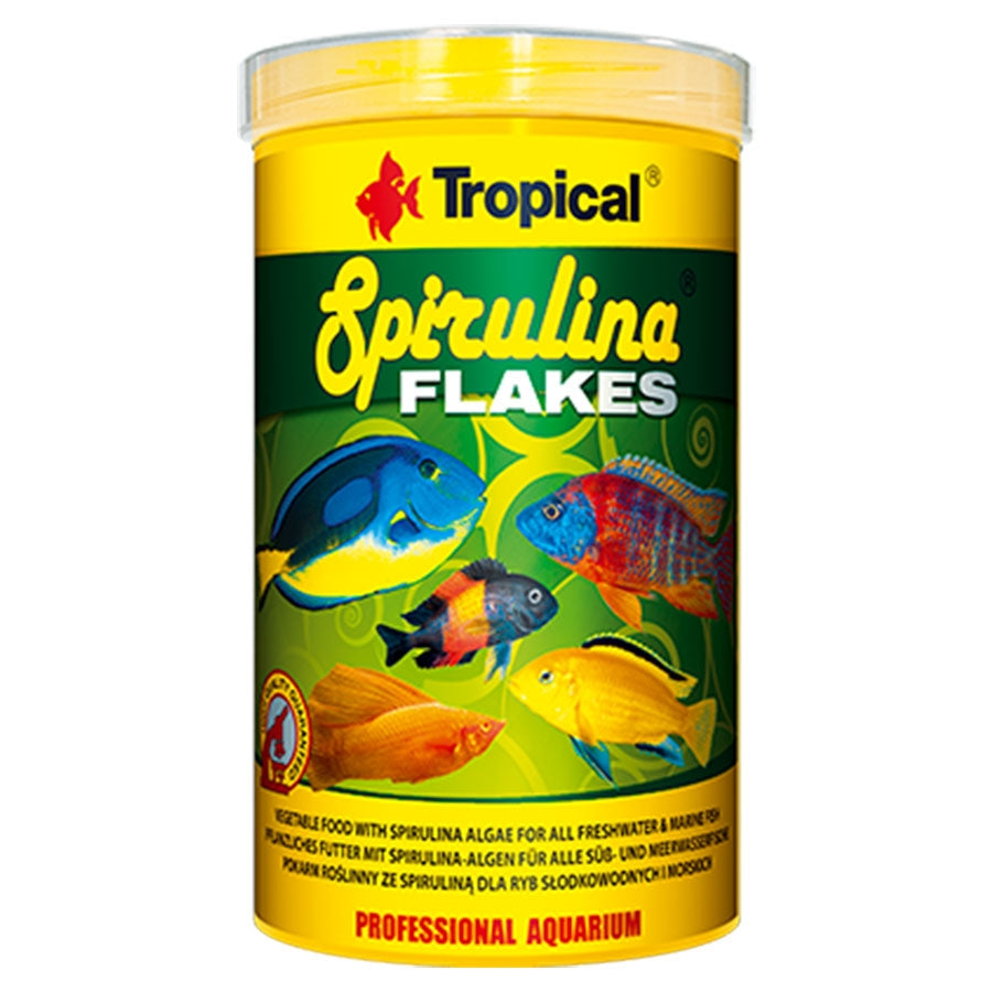 Tropical Spirulina Flakes 1000ml 200g Fish Food
