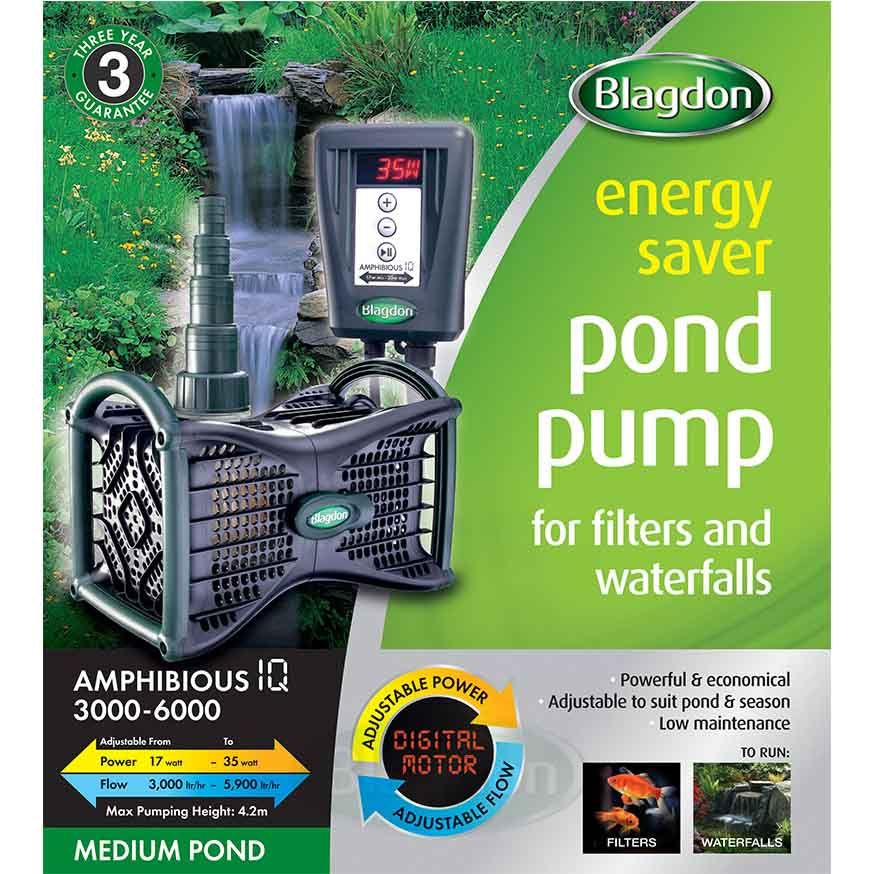 Blagdon Amphibious IQ Pump 6000 - 35w - Controllable Water Pump
