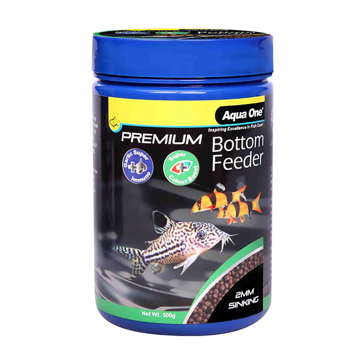 Aqua One Premium Bottom Feeder Sinking Pellets (2mm) 500g