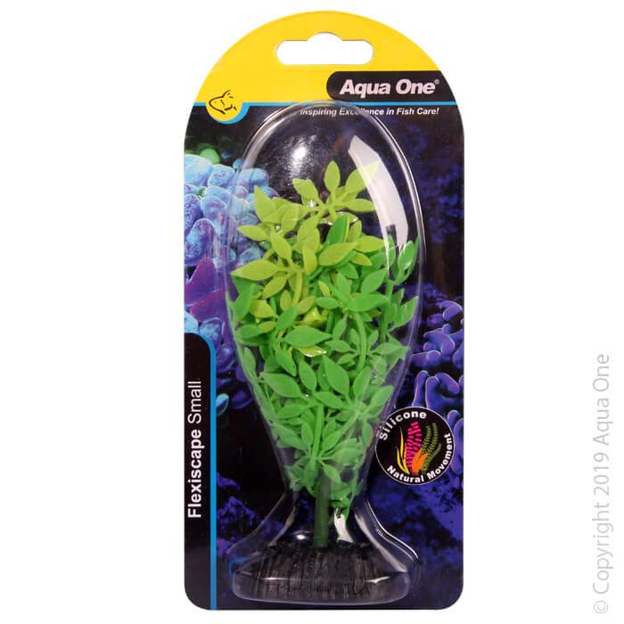 Aqua One Flexiscape Small Crystalwort Green 13.5cm - Artificial Plant