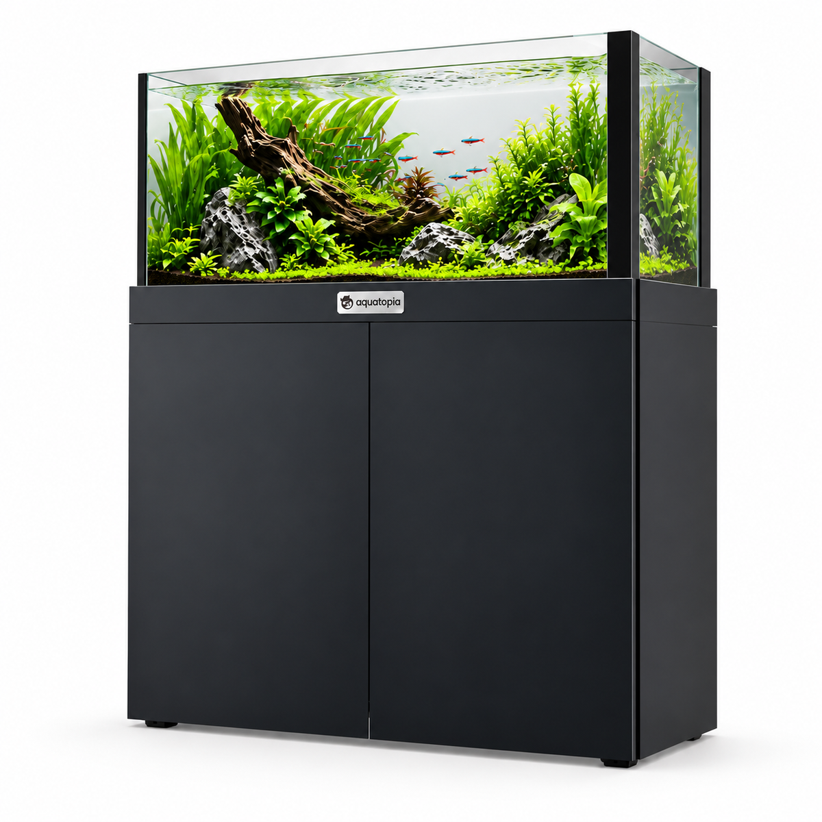 Aquatopia Crystal River Flow Aquarium and Cabinet 215l - In Store Pick Up Only**