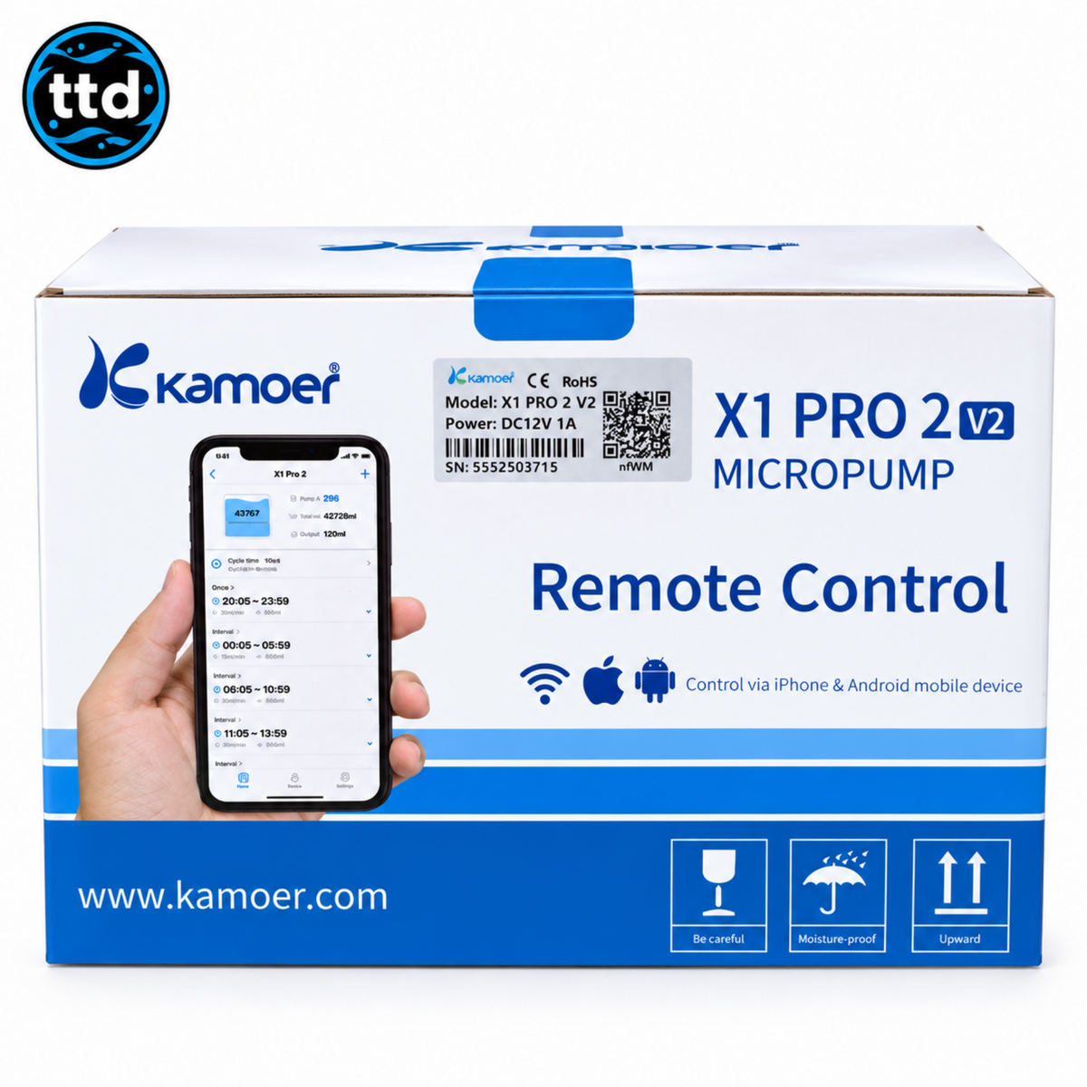 Kamoer X1 PRO V2 - Single Wifi Dosing Pump