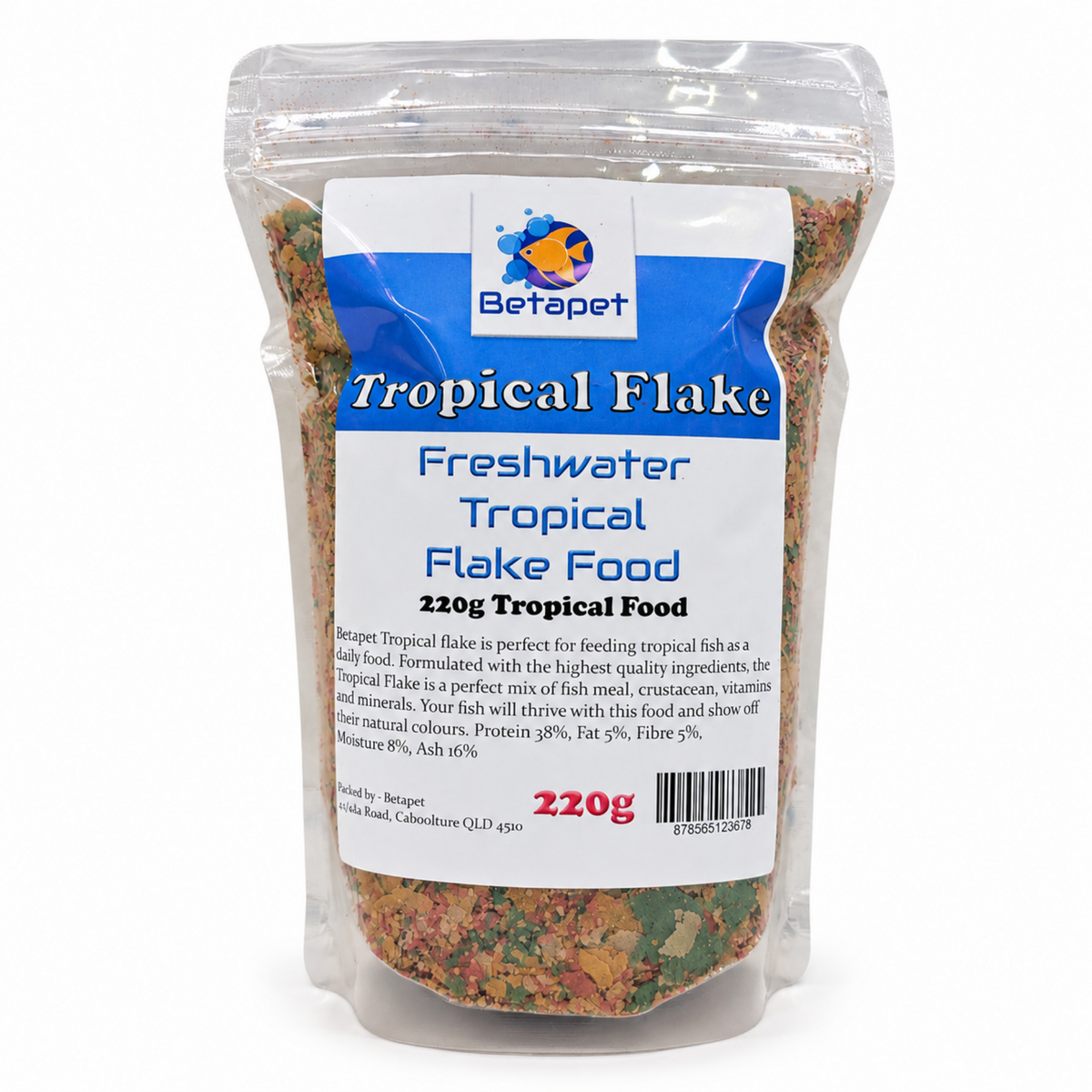 Betapet 220g Tropical Flake Fish Food