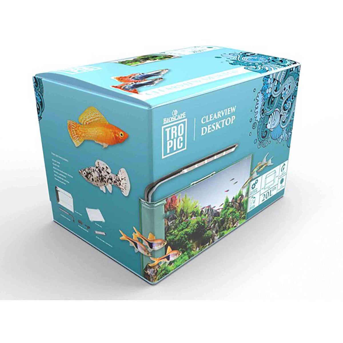 Bioscape Tropic Clearview Desktop Aquarium 20L - In Store Pick Up Only