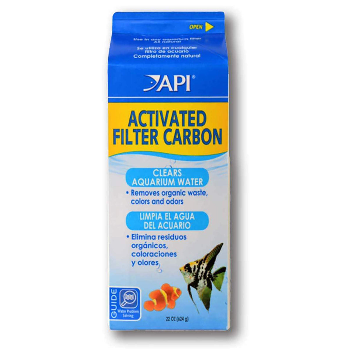 API Activated Carbon 624g - Cleans Aquarium Water